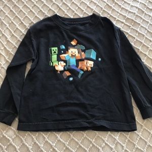Boy long sleeve Minecraft shirt 5-6